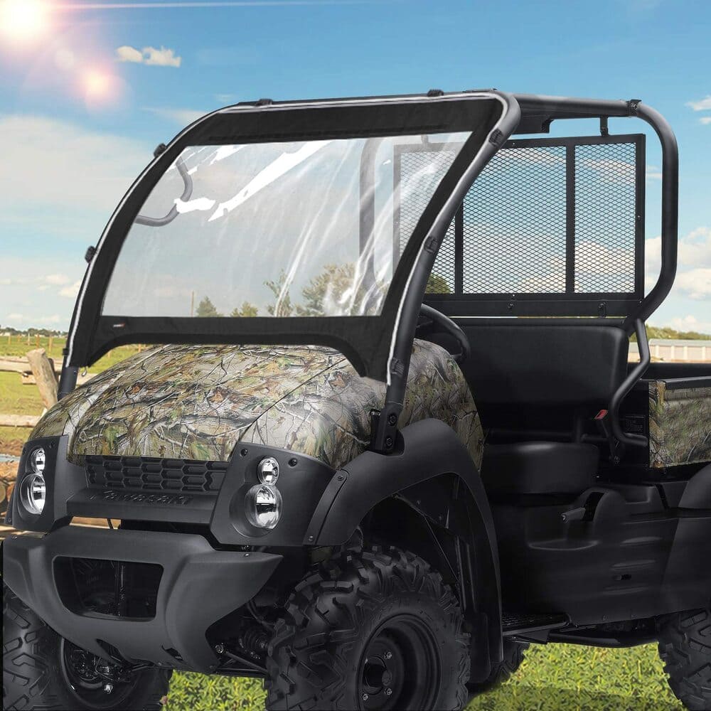 Kemimoto Kawasaki Mule 610/600/SX 600 Fabric Front Windshield
