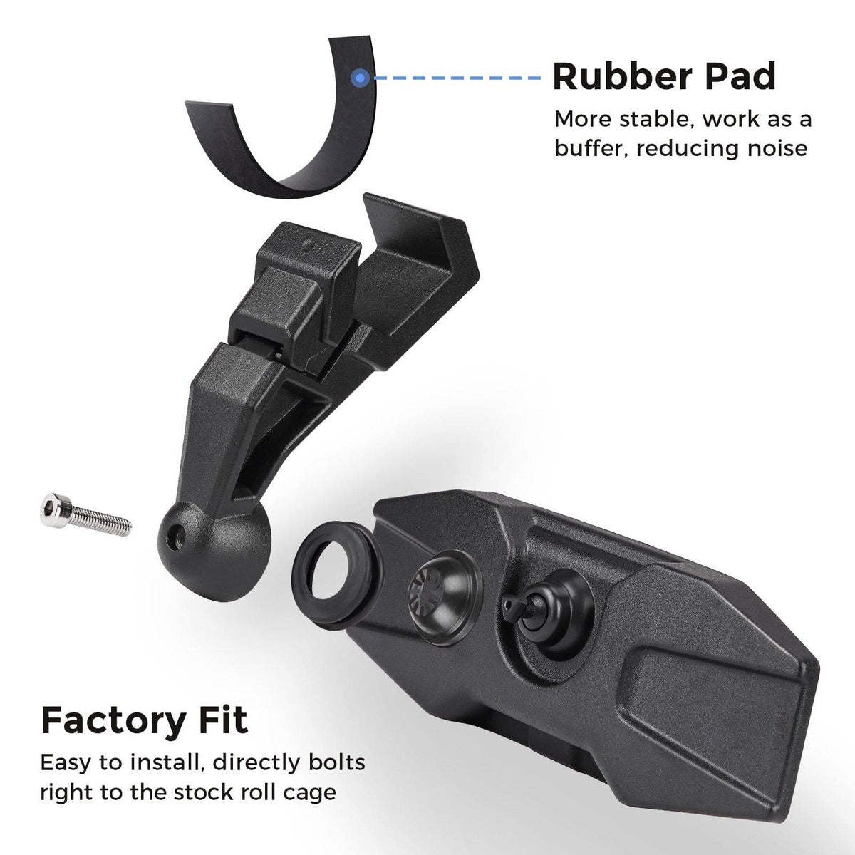 Kemimoto UTV Rear View Center Mirror