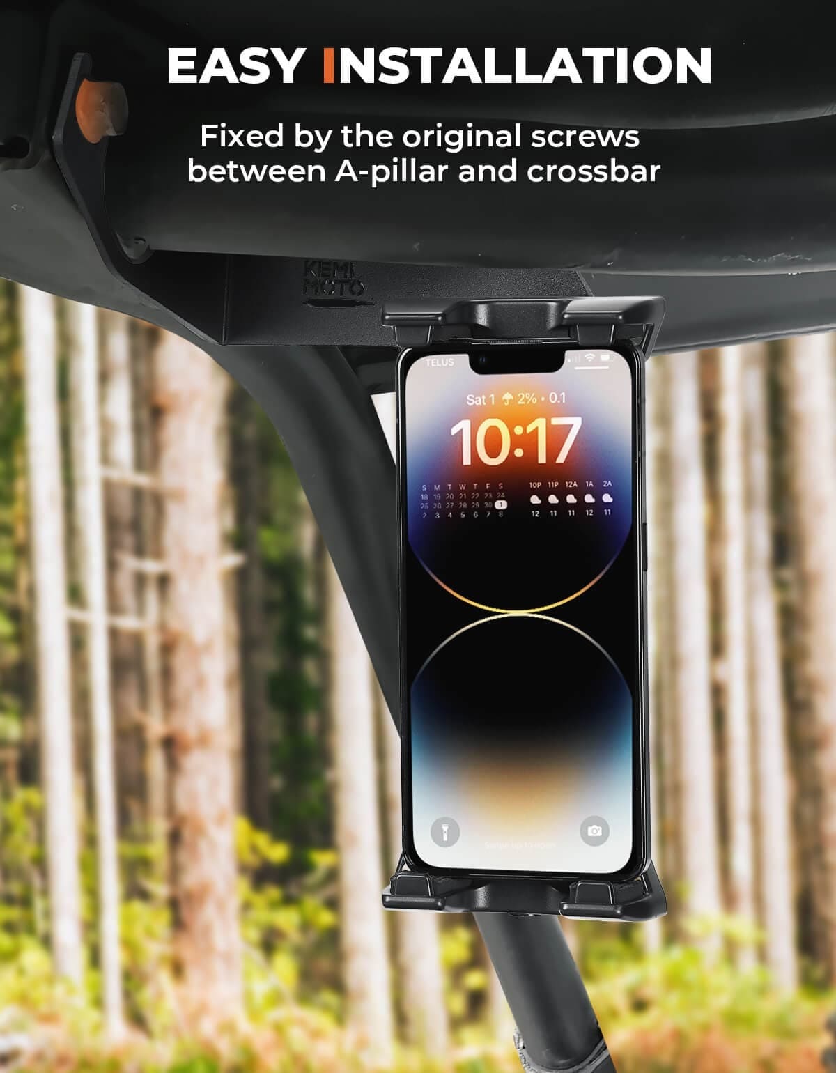Kemimoto Kawasaki Teryx 360° Adjustable Cell Phone Holder