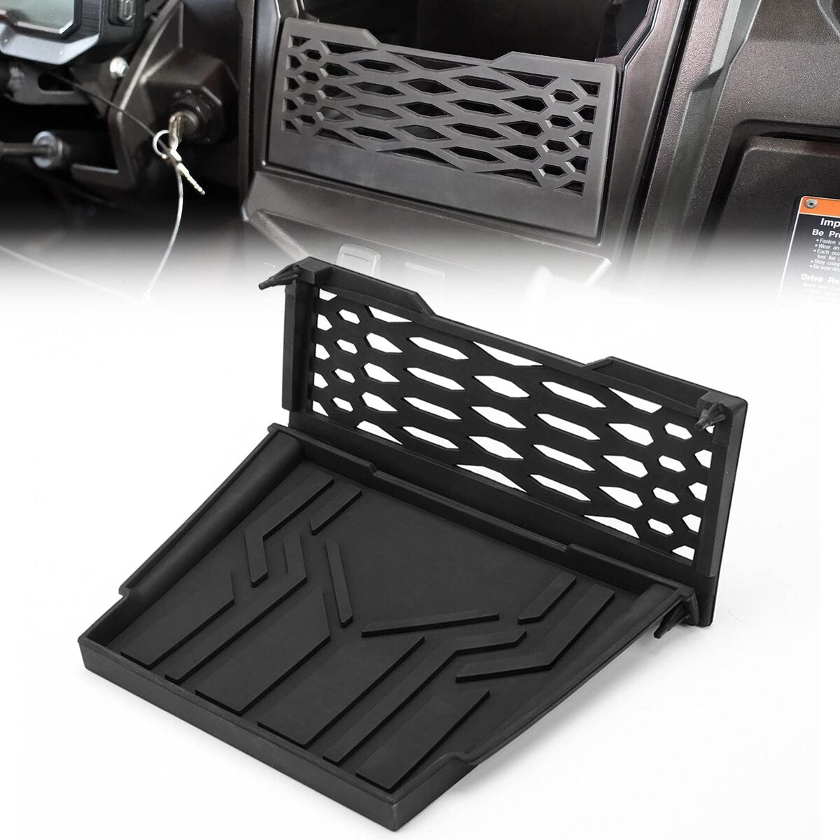 Kemimoto Kawasaki Teryx KRX UTV Dashboard Dash Net with Anti-Slip Tray