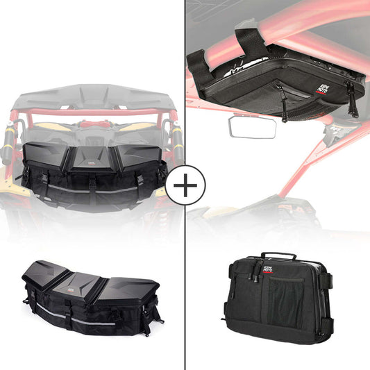 Kemimoto Can-Am Maverick X3 Rear & Roof Storage Bags