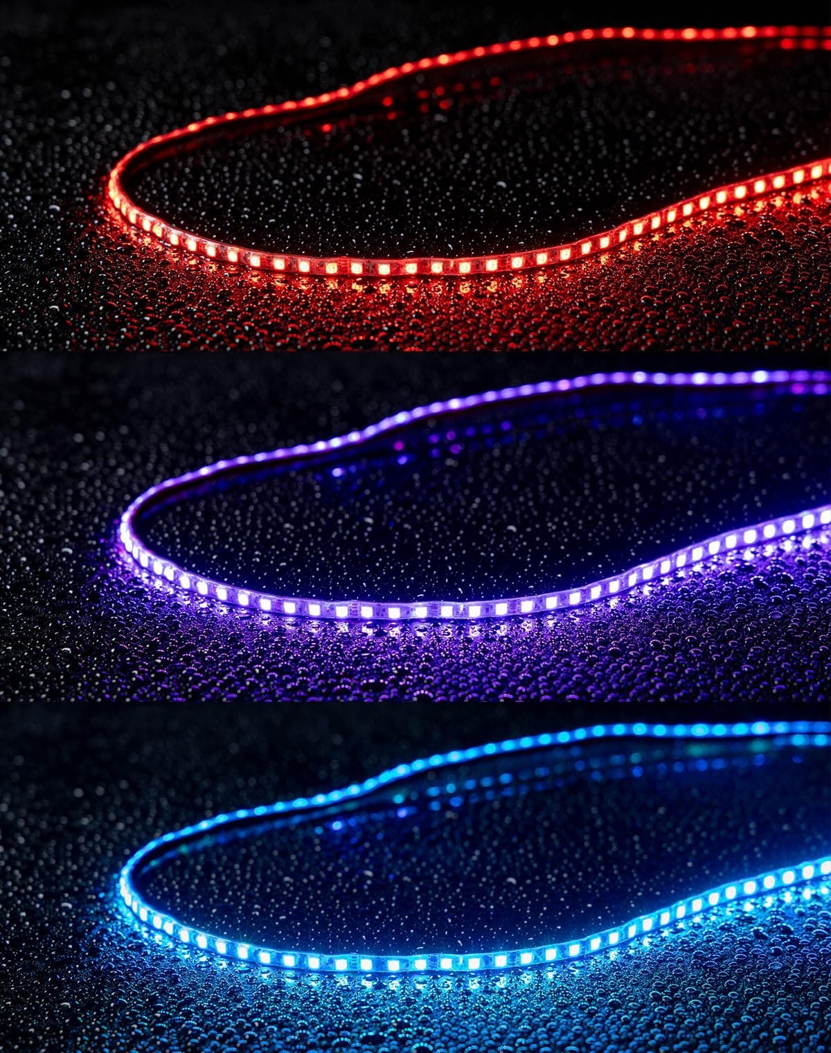 Kemimoto Can-Am Maverick X3 60'' UTV Windshield RGB Light Strips