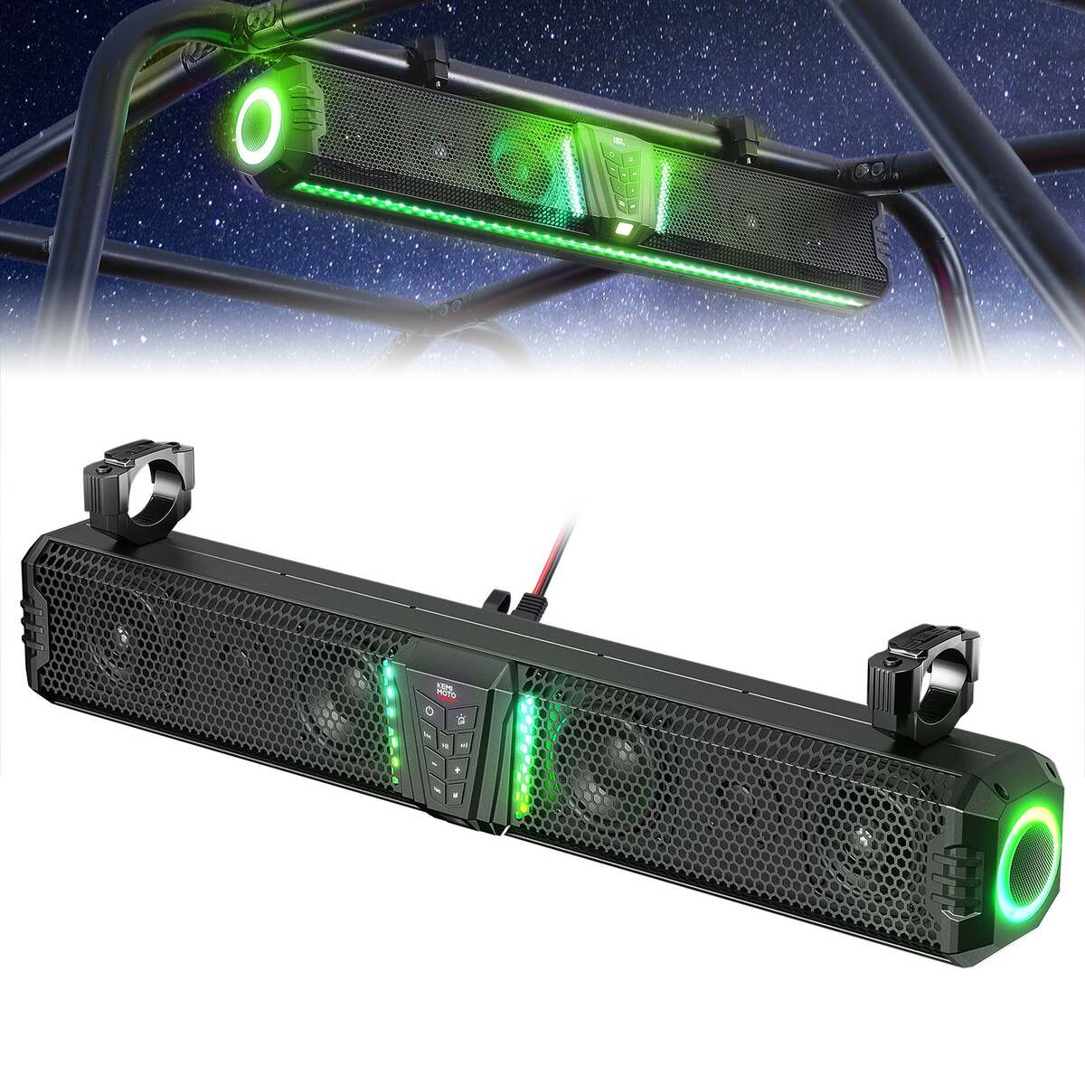 Kemimoto Midnight 80 32" 6 Speaker RGB UTV Sound Bar
