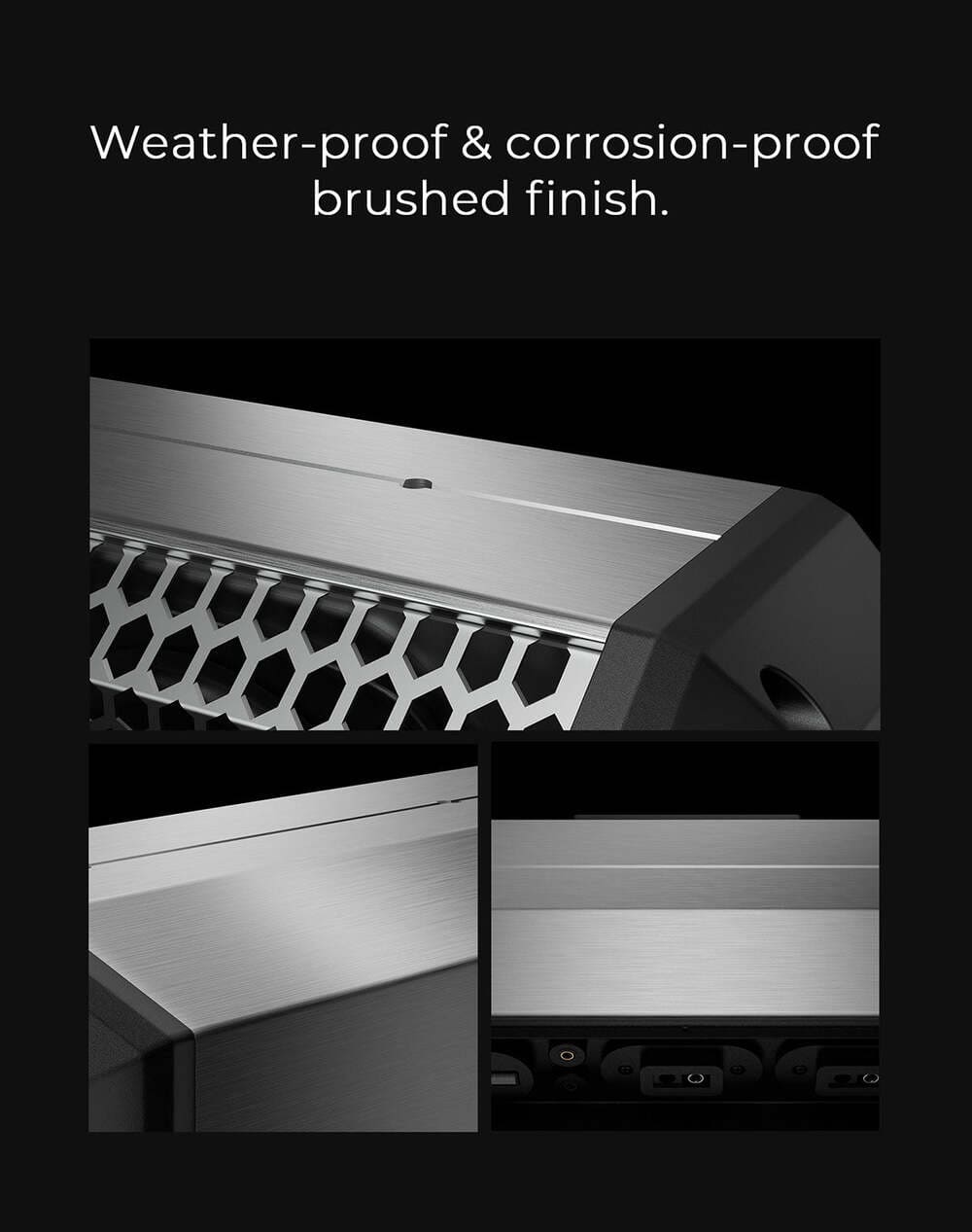 Kemimoto Midnight S80 26"/32" Aluminum 6-Speaker RGB Soundbar Silver