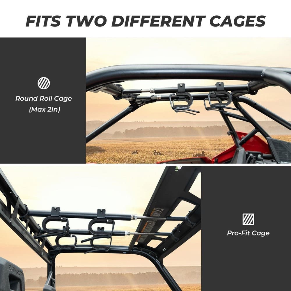Kemimoto Overhead Bracket Holder Rack - Front to Back