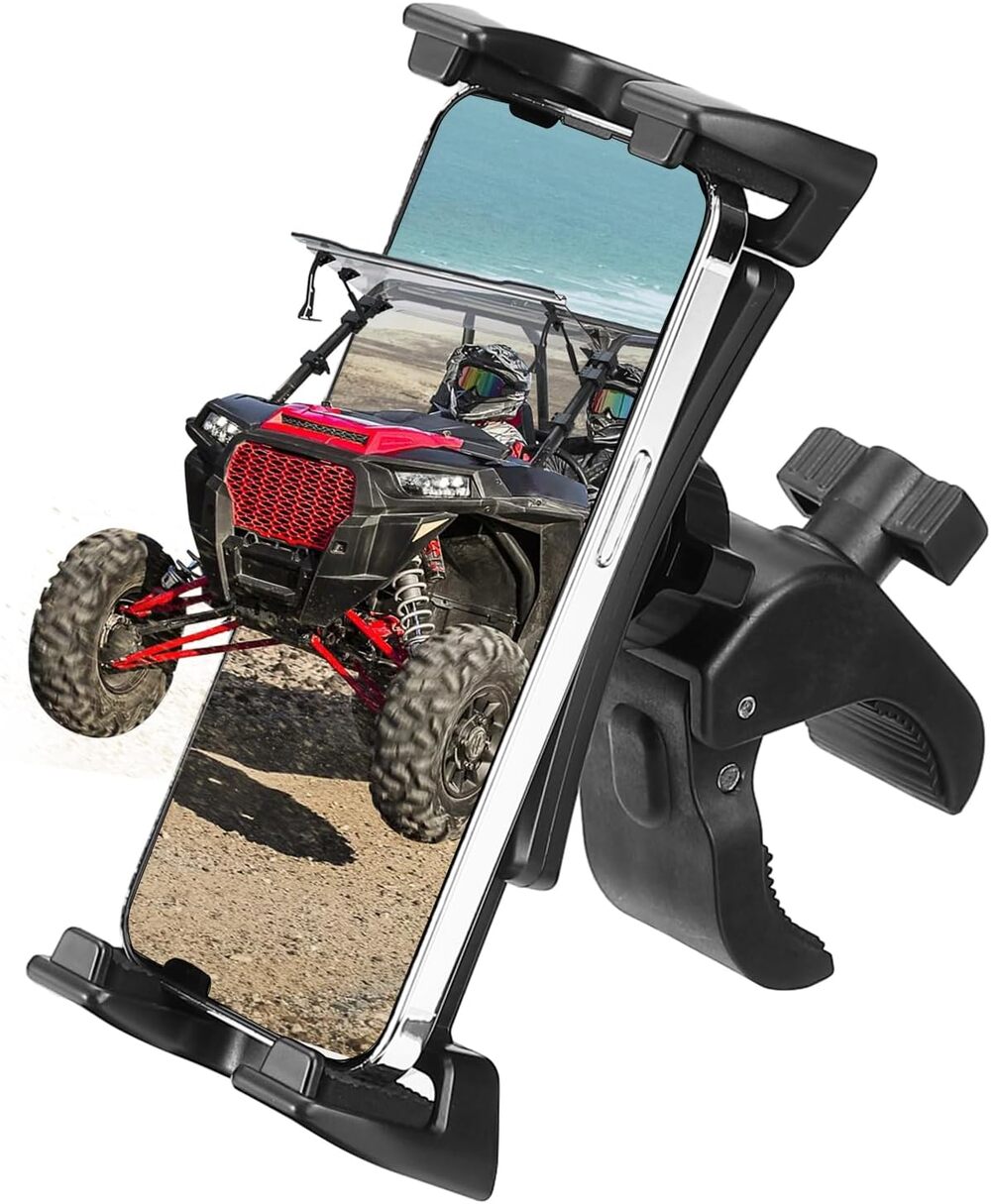 Kemimoto Phone Holder 720° Adjustable 4.7"-13" Clamps