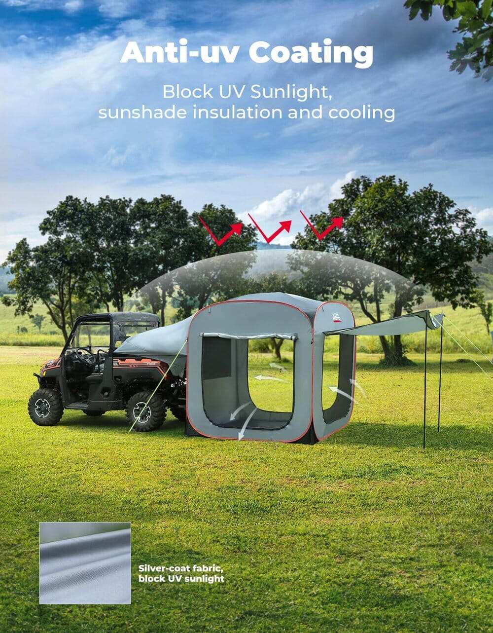 Kemimoto UTV Universal Camping Pop-Up