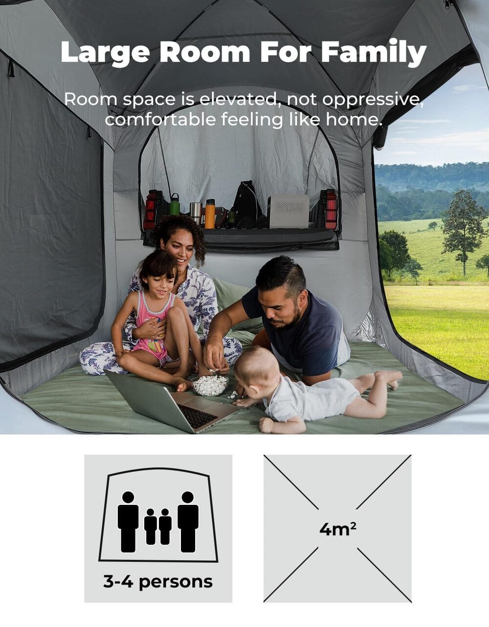 Kemimoto UTV Universal Camping Pop-Up