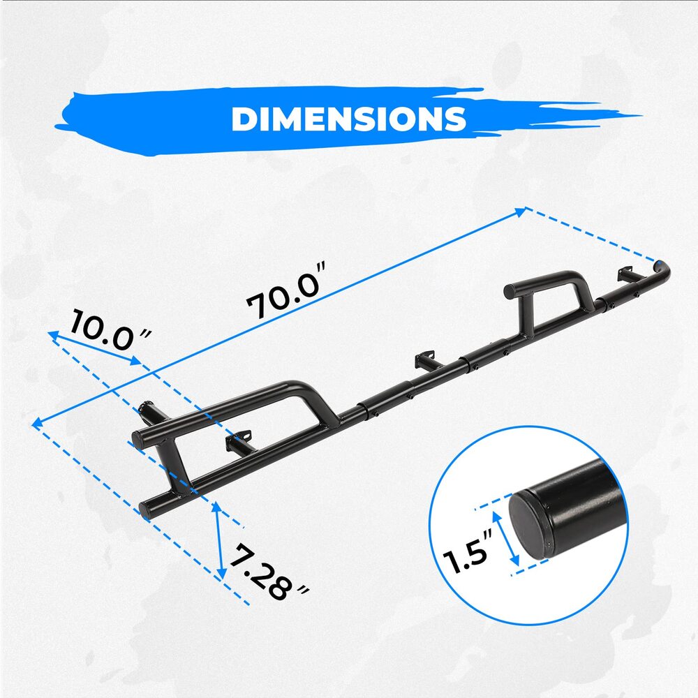 Kemimoto Polaris General XP 4 1000 Nerf Bars Rock Sliders