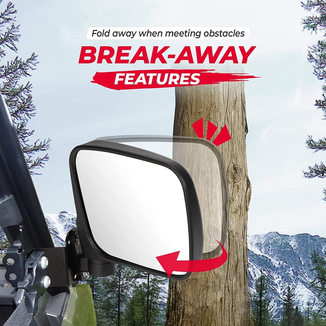 Kemimoto Polaris Ranger 500/ 570/ XP 900 7.8" Rear View Side Mirrors