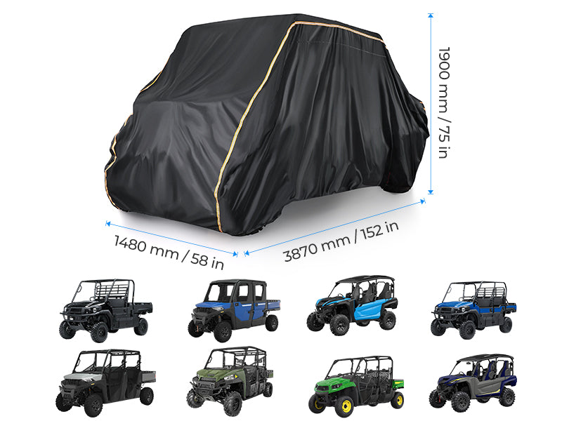 Kemimoto Universal 4-Seater UTV Waterproof Cover