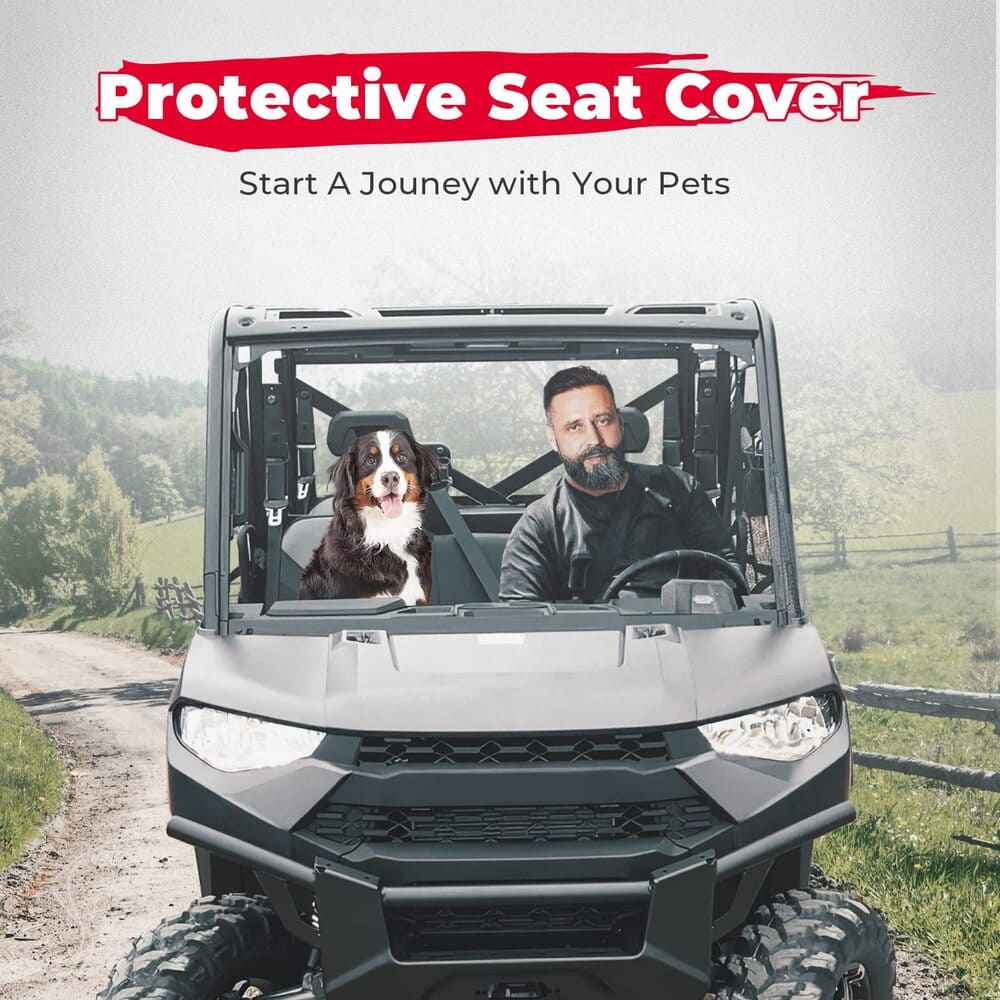 Kemimoto Polaris Ranger Crew XP 1000 Seat Cover with Headrest Cover