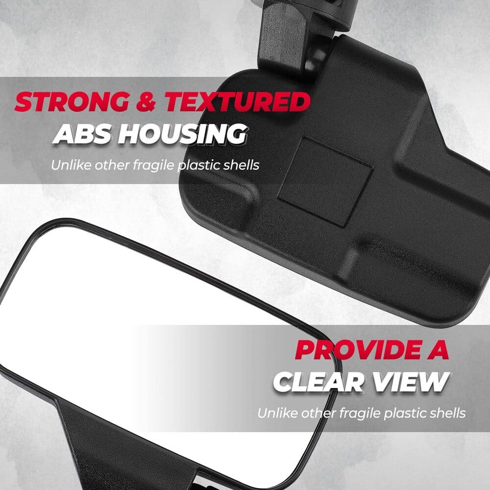 Kemimoto Polaris Ranger Side Mirrors & Center Mirror Set