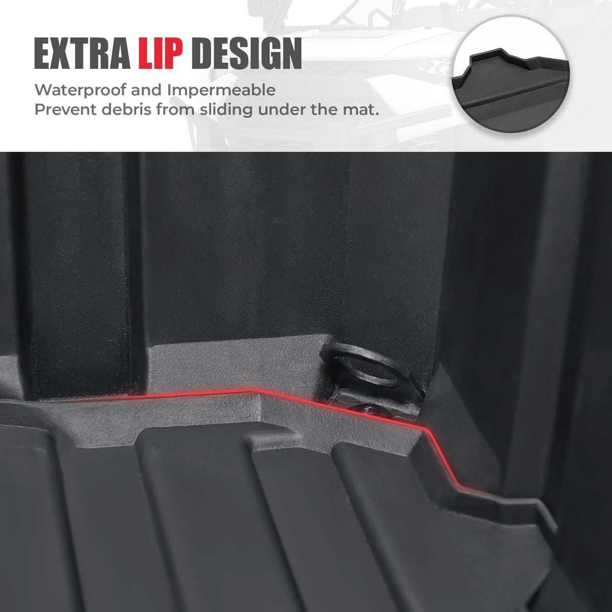 Kemimoto Polaris Ranger XP 1000/Crew Bed Mat/Liner