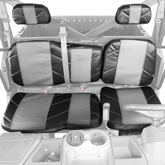 Kemimoto Polaris Ranger XP 1000/Crew UTV Leather Seat Covers w/Pocket Soft Cushion