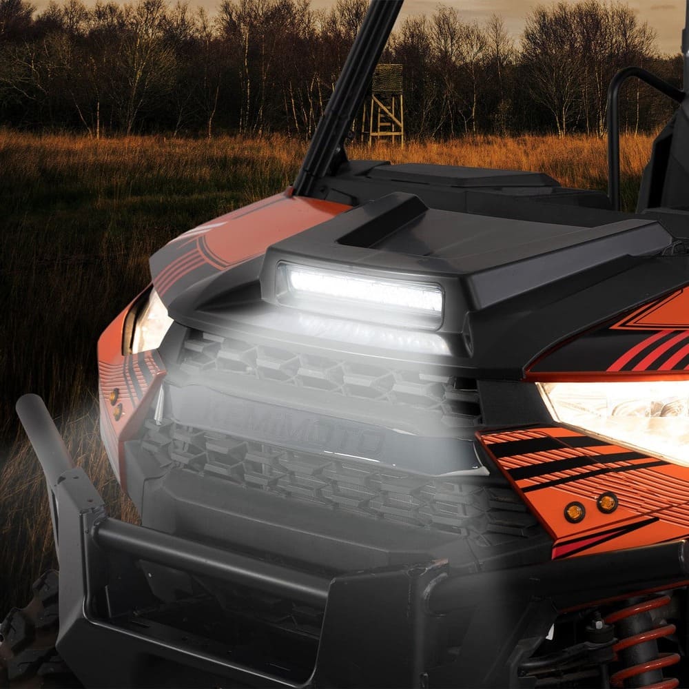 Kemimoto Polaris Ranger XP 1000 Hood Scoop with LED Spot Light