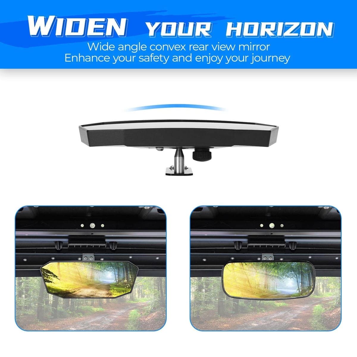 Kemimoto Polaris Ranger Rear View Mirror & Rear Windshield
