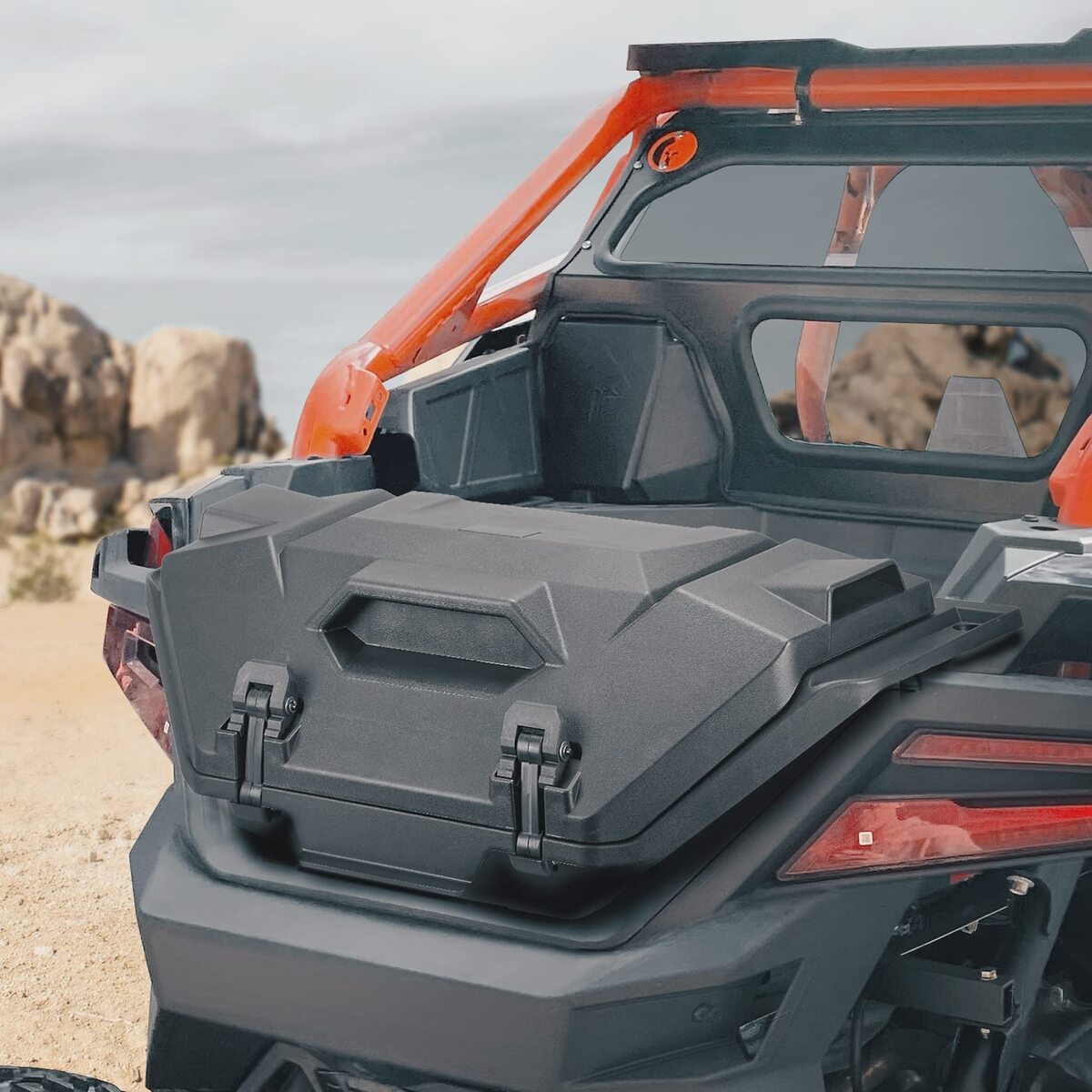 Kemimoto Polaris RZR Pro R 36L Rear Cargo Box with Two Lockable Latches