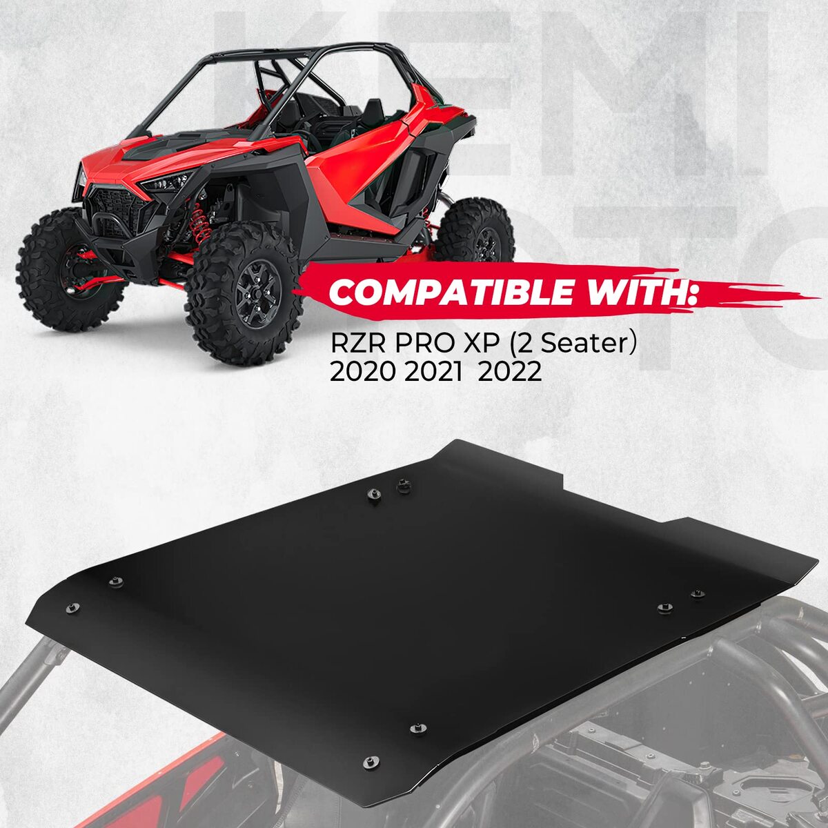 Kemimoto Polaris RZR PRO XP Aluminum Black Hard Roof Top