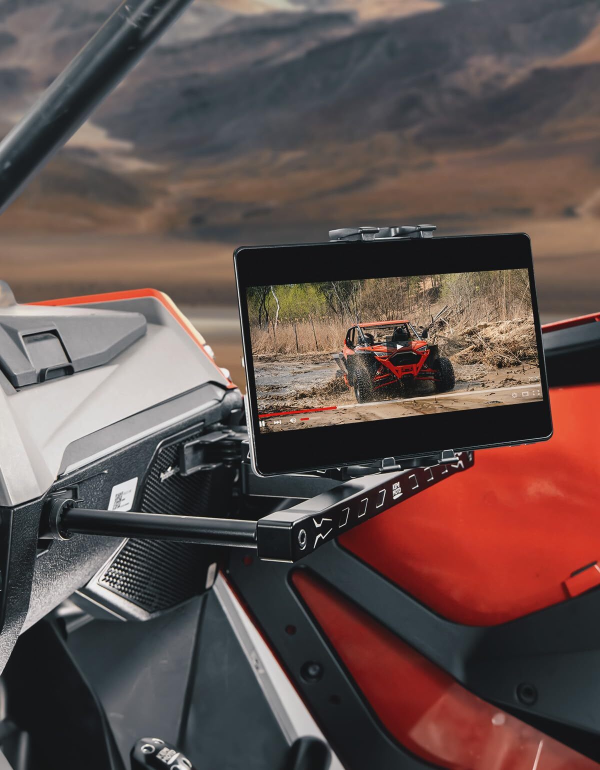 Kemimoto Polaris RZR PRO XP/Turbo R Electronic Device Mounts with Grab Bar