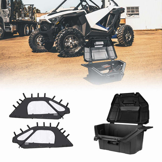 Kemimoto Polaris RZR PRO XP Soft Upper Doors & Rear Cargo Storage Box
