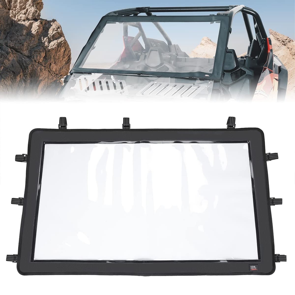 Kemimoto Polaris RZR PRO XP UTV Front Windshield PVC