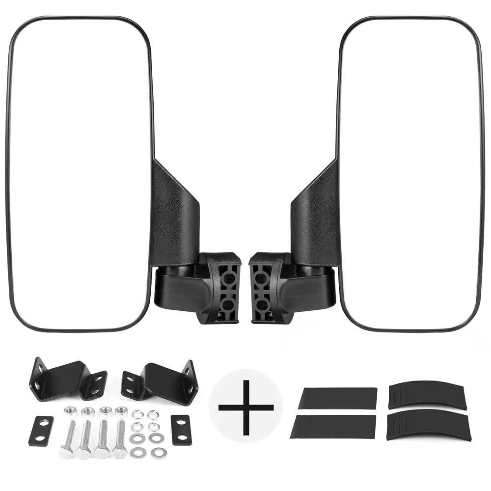 Kemimoto 10" Large UTV Side Mirrors w/ Pro-fit