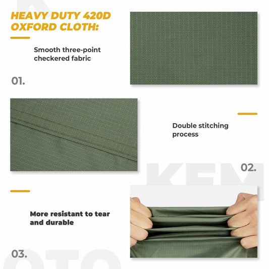 Kemimoto 420D Heavy Duty UTV Storage Cover