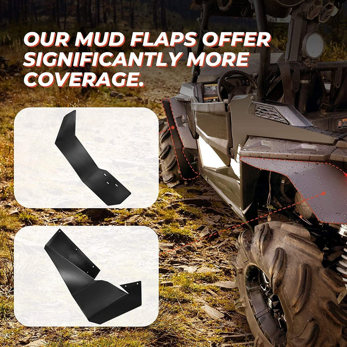 Kemimoto Polaris RZR S 1000 Extended Fender Flares
