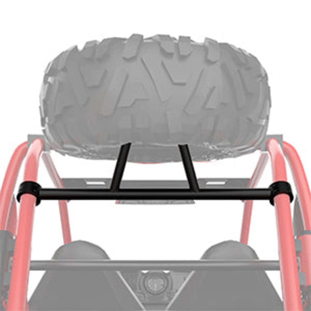 Kemimoto Polaris RZR Turbo Side View Mirrors and Spare Tire Carrier Mount Fit