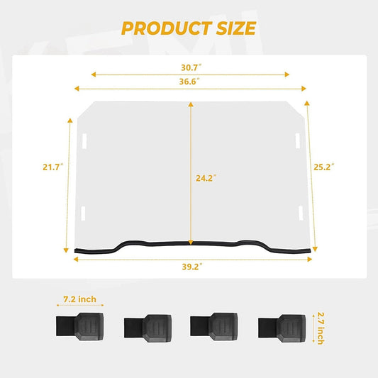 Kemimoto Polaris RZR XP 1000 Front Full Windshield