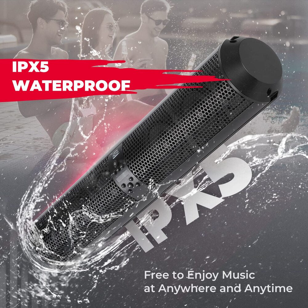 Kemimoto 6 Speaker UTV Bluetooth Sound Bar