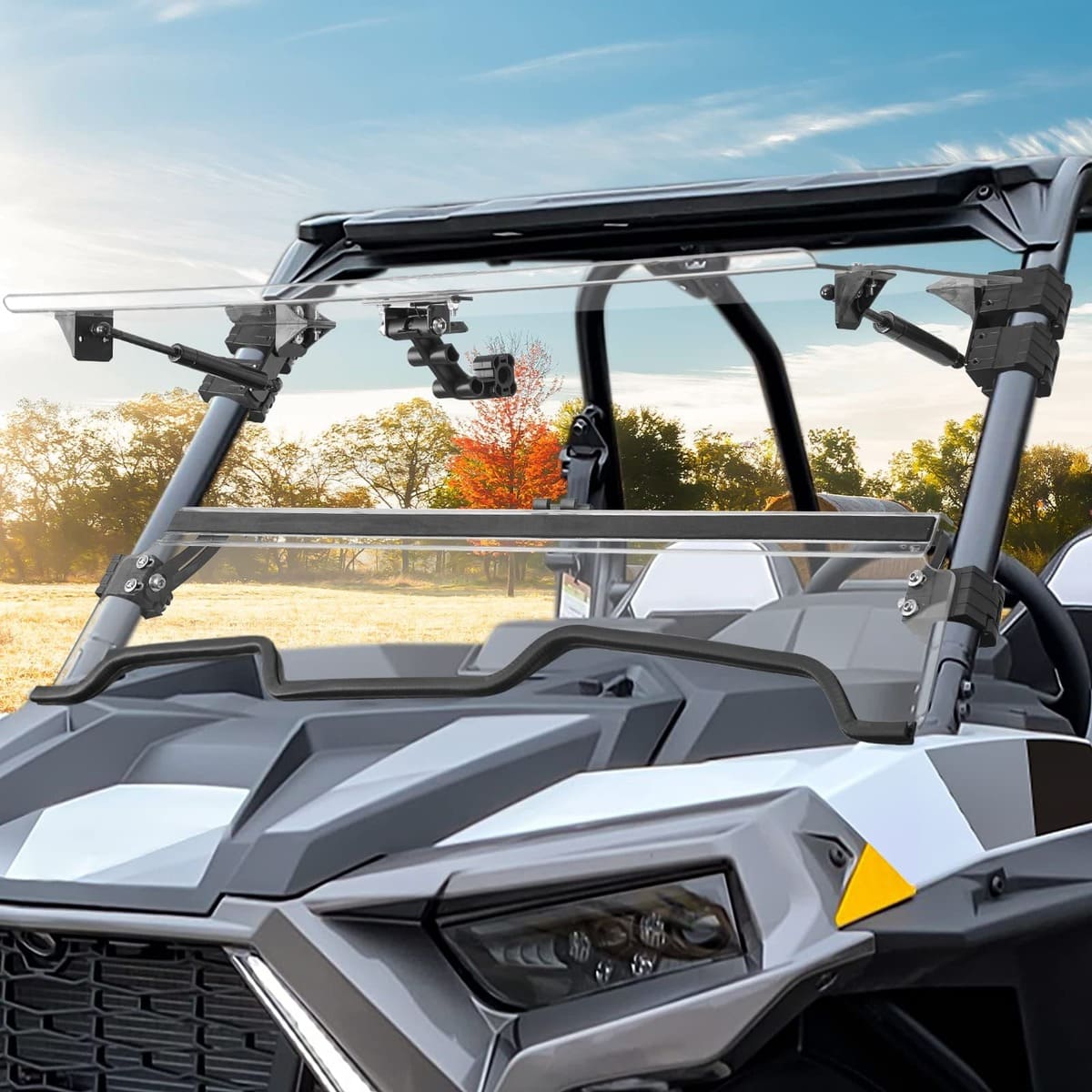 Kemimoto Polaris RZR XP 1000 Cab Enclosures 2 Soft Upper Doors 3-in-1 Flip Windshield
