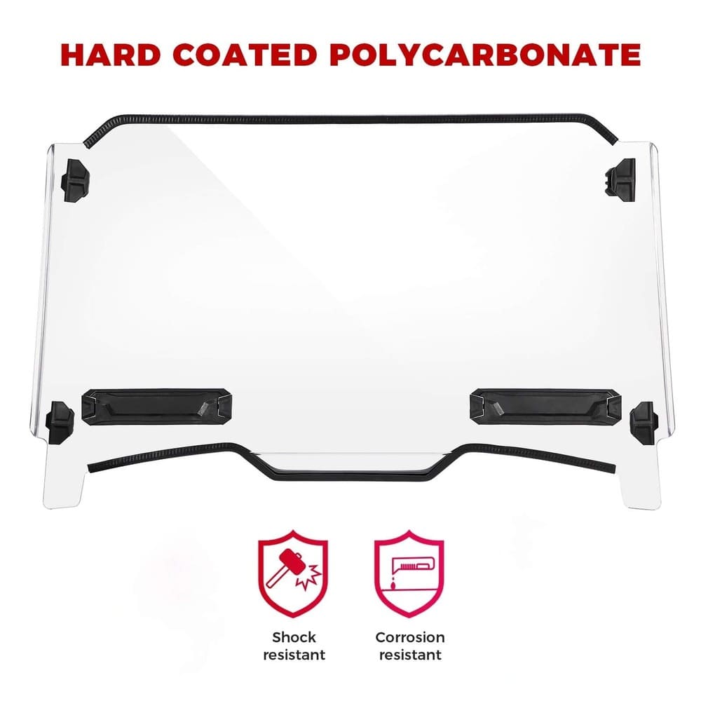 Kemimoto Polaris RZR XP 1000 Front Windshield with Adjustable Vents