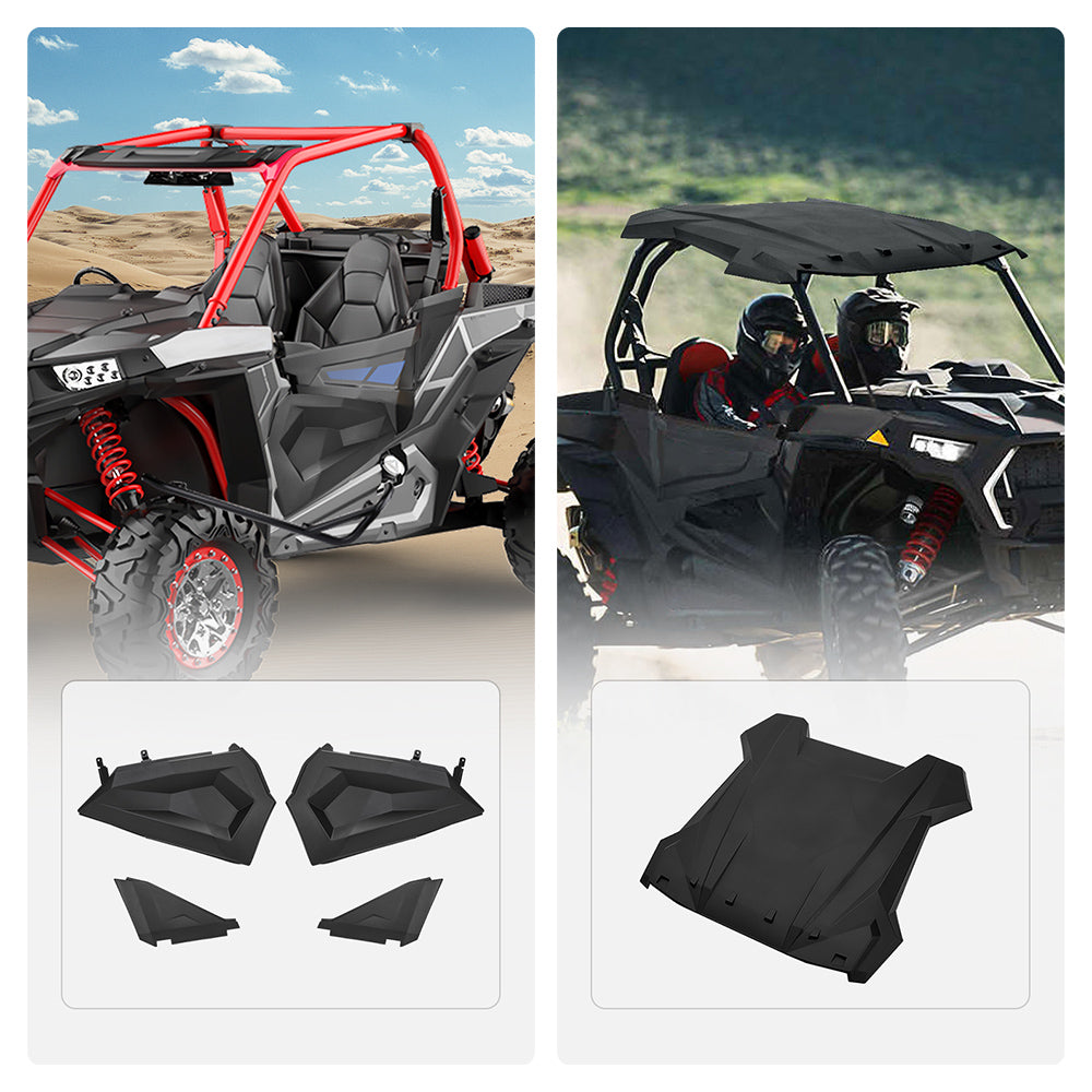 Kemimoto Polaris RZR XP 1000 Lower Half Door Inserts Panels & Sport Roof Top