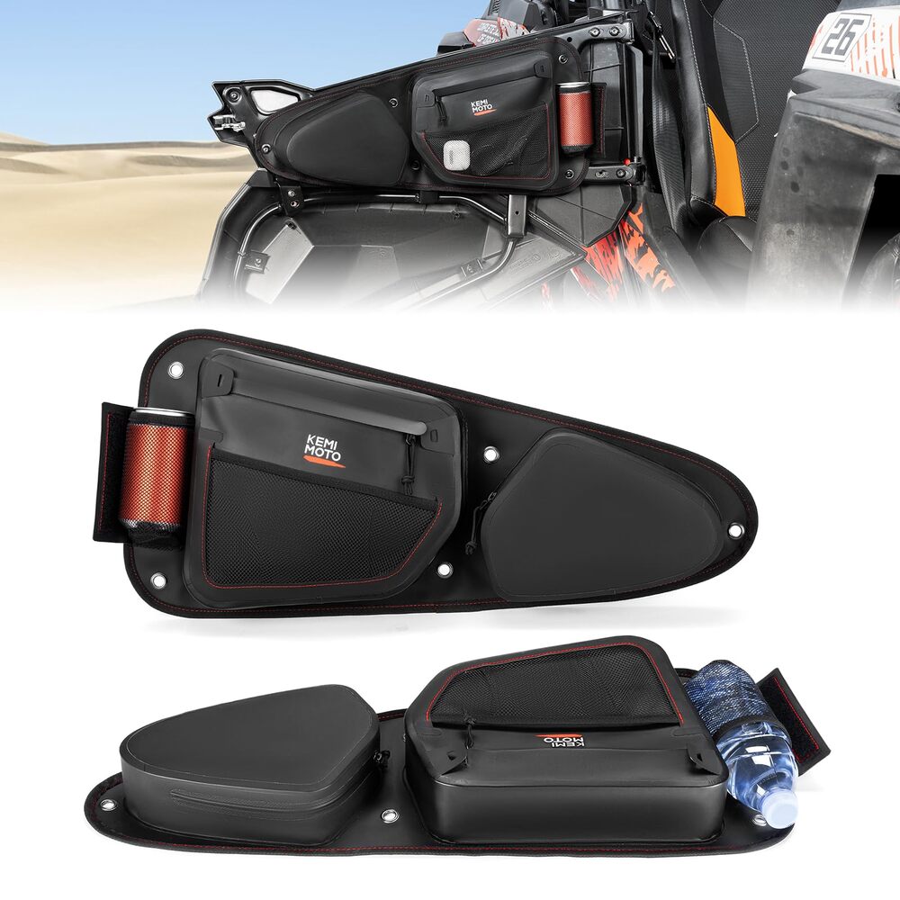 Kemimoto '14-'23 Polaris RZR XP 1000 TPU New Fabric IPX6 Door Bags
