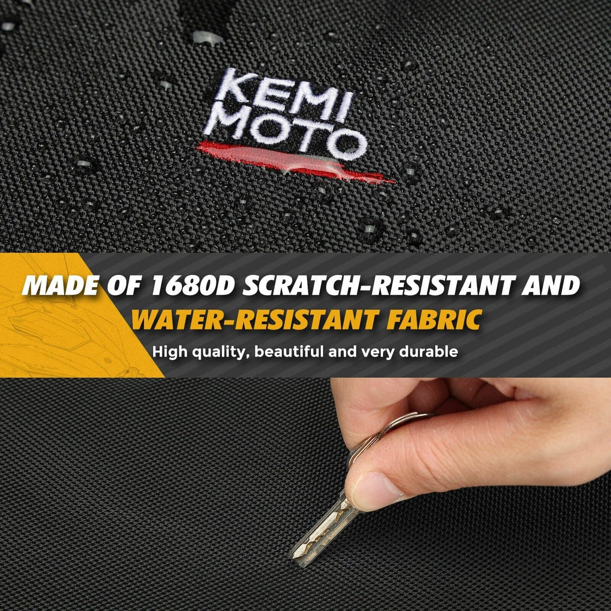 Kemimoto Polaris RZR XP 1000/ Turbo UTV Rear Storage Bag with Fixed Strap