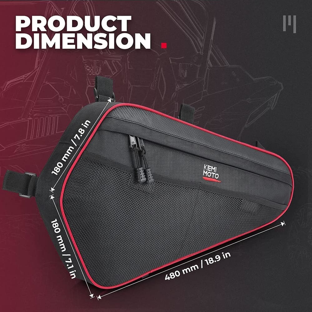 Kemimoto Polaris RZR XP 1000 Upgraded 1680D Lower Door Storage Bags