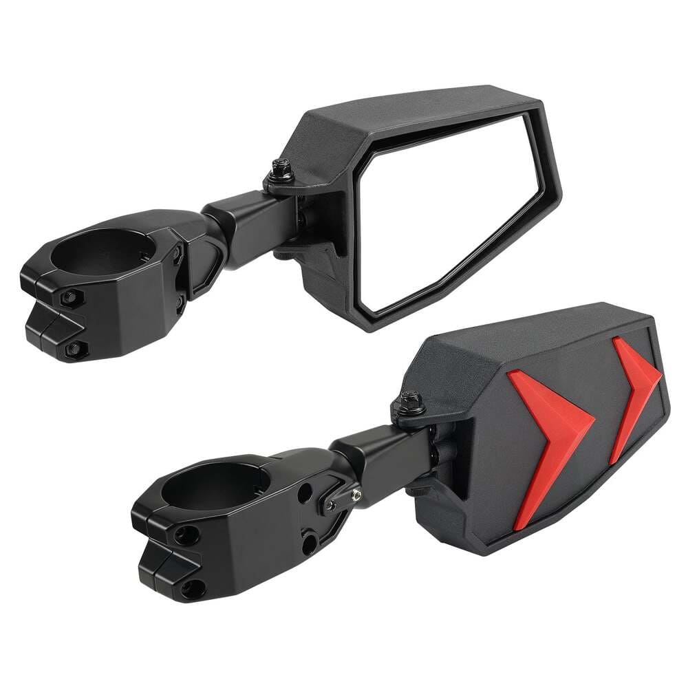 Kemimoto Polaris UTV Bluetooth Sound Bar & Side Rear View Mirrors 1.75"-2'' Roll Bar