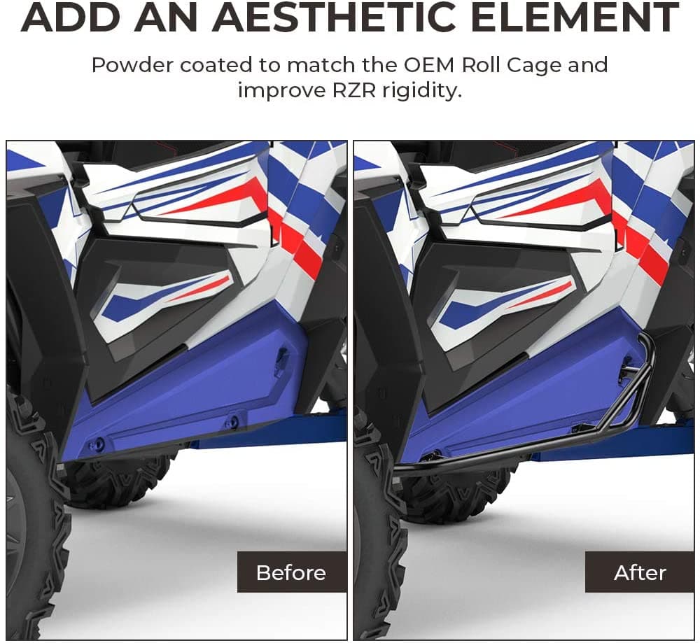 Kemimoto Polaris RZR XP 1000/ Turbo Nerf Bars Rock Sliders