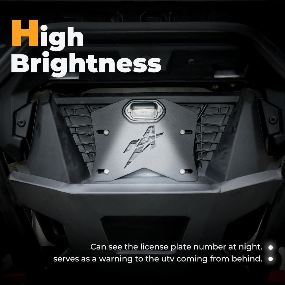 Kemimoto Polaris Universal LED License Plate Bracket Kit
