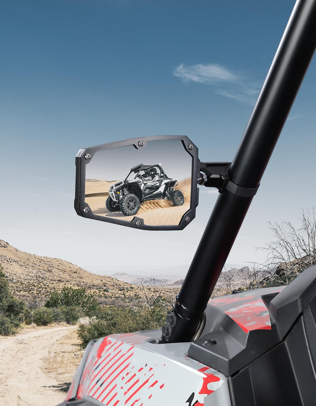Kemimoto Kawasaki UTV Universal 1.5-1.875" Side Mirrors