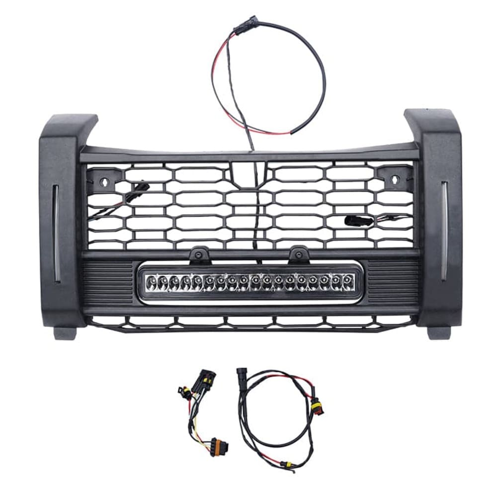 Kemimoto Polaris Xpedition ADV Front Mesh Grill with Accent Light