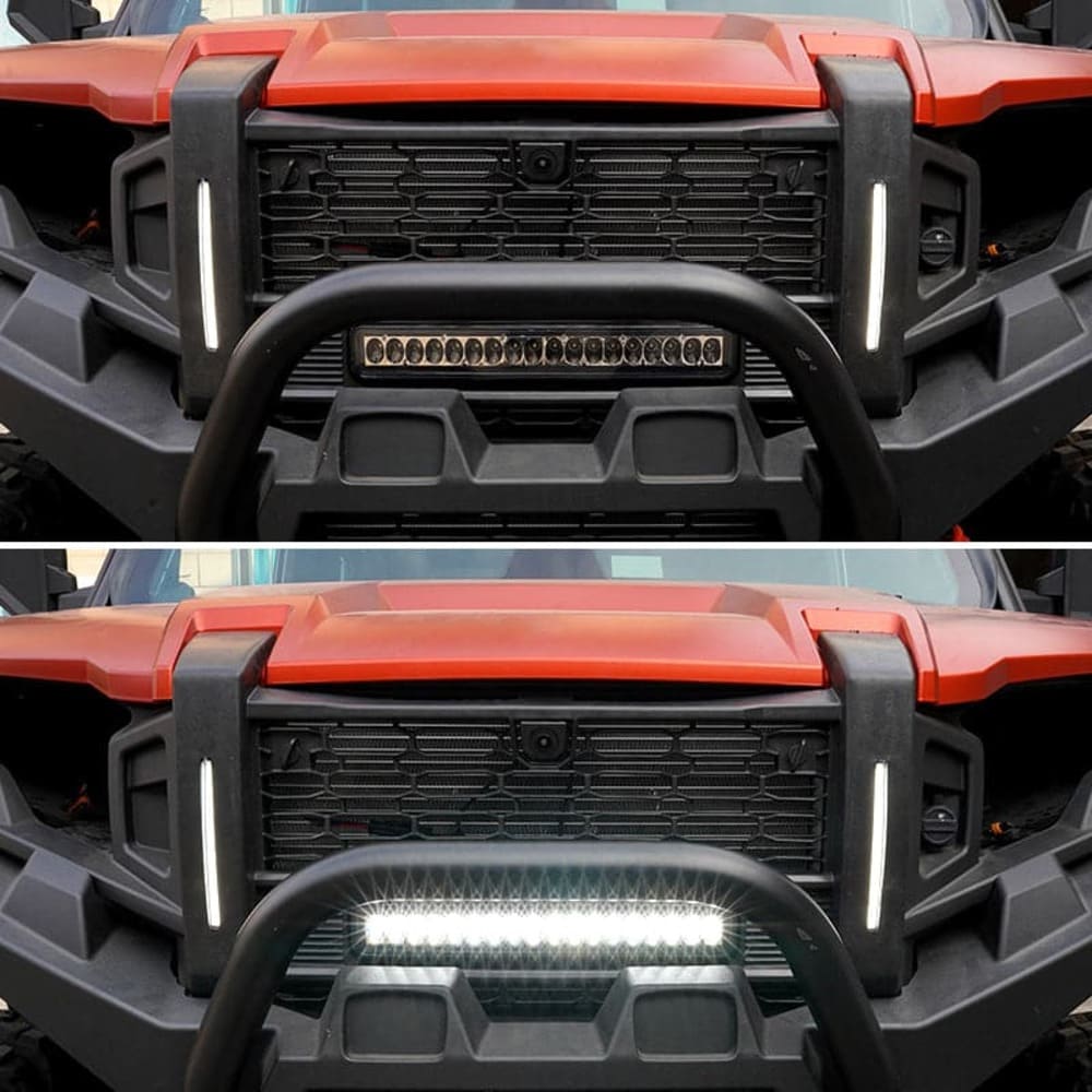 Kemimoto Polaris Xpedition ADV Front Mesh Grill with Accent Light