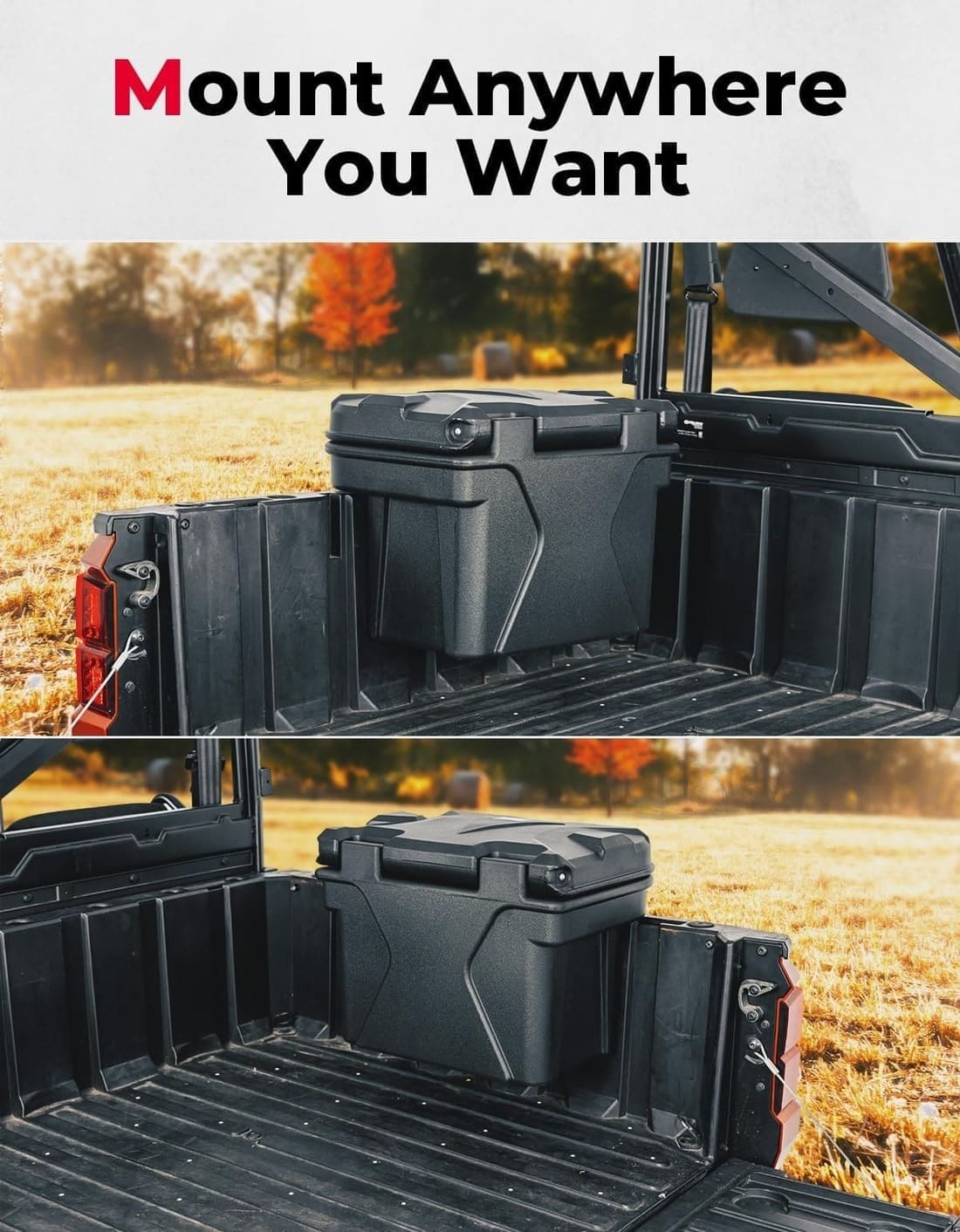Kemimoto Polaris Ranger XP 900 Upgrade Anti-Theft Bed Storage Box