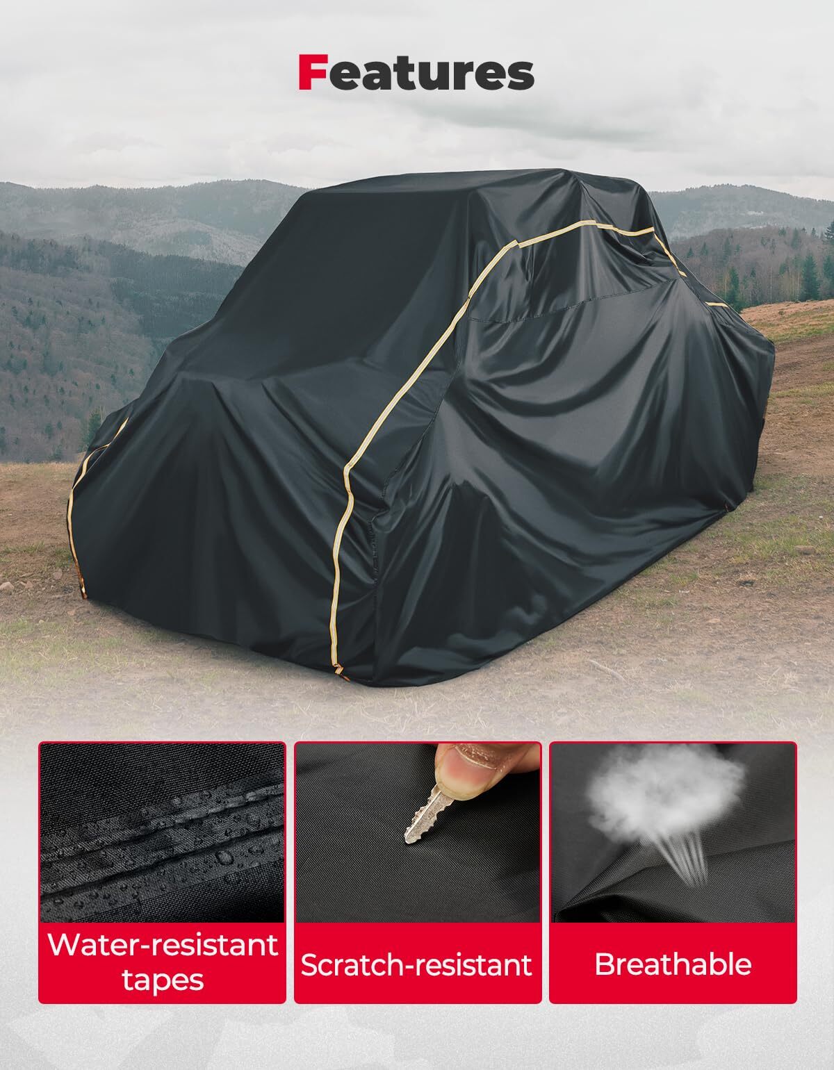 Kemimoto 4-Seater UTV Cover