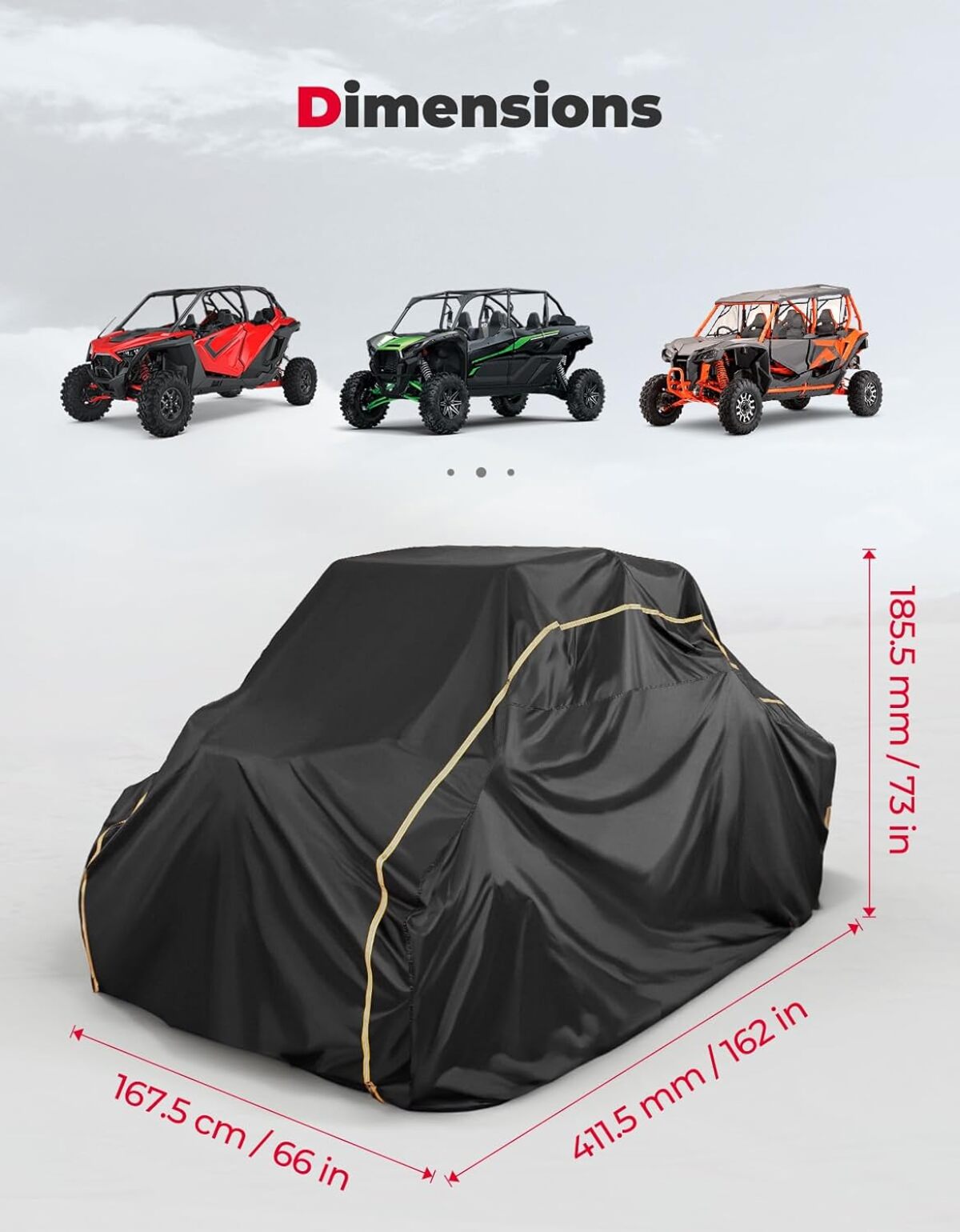 Kemimoto 4-Seater UTV Cover