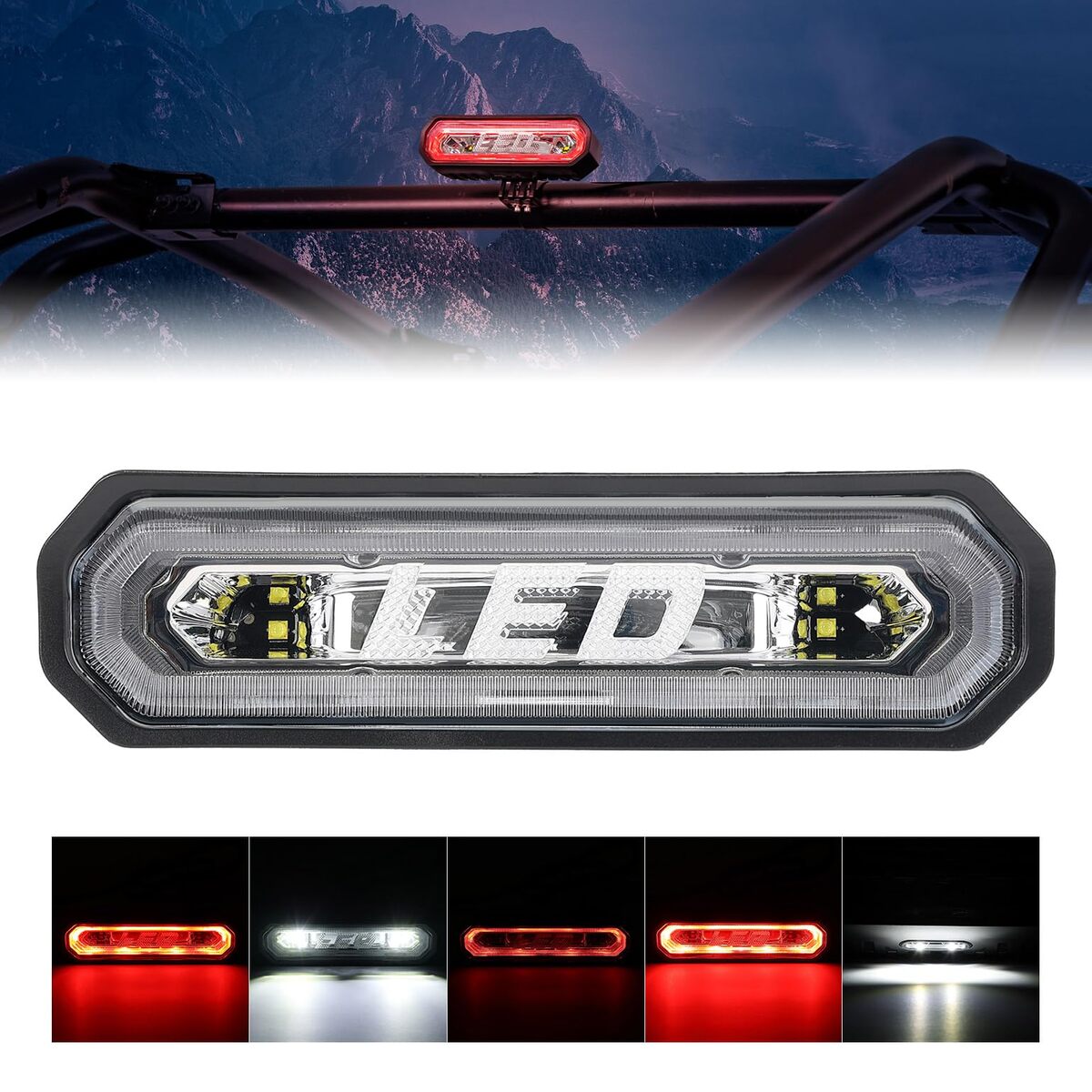 Kemimoto Can-Am Maverick X3 UTV Universial LED Chase Brake Tail Lights