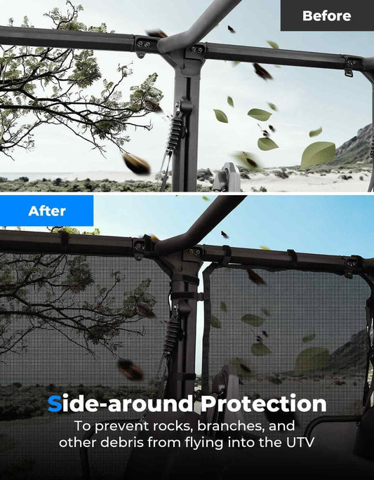 Kemimoto Tracker 800SX Crew Side Window Net Doors