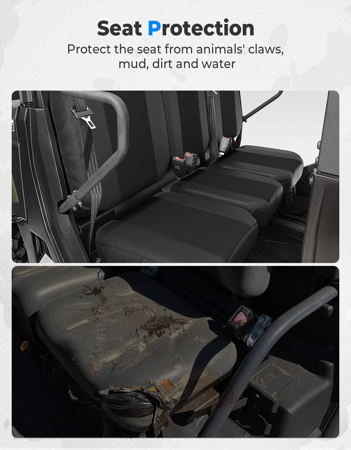Kemimoto Tracker 800SX Water-Resistant Seat Cover with Storage Pocket